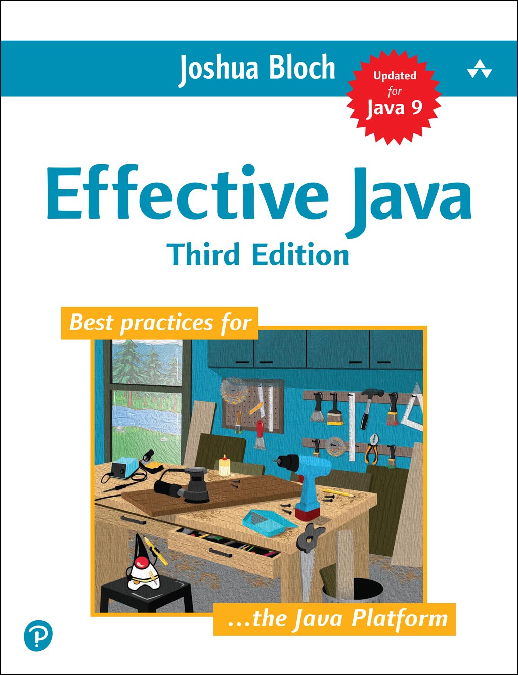 Cover of Effective Java, Third Edition, with a workshop scene and 'Best practices for ... the Java Platform' banner.